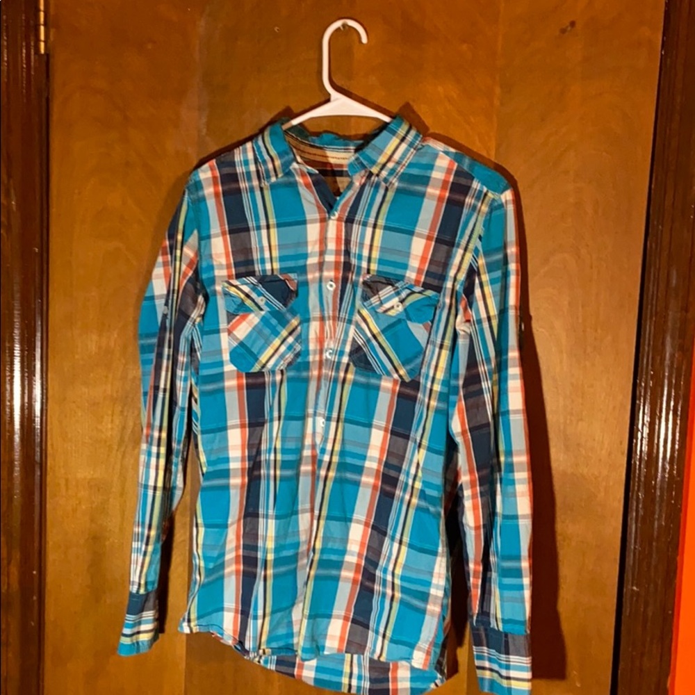 Red camel men’s button up shirt